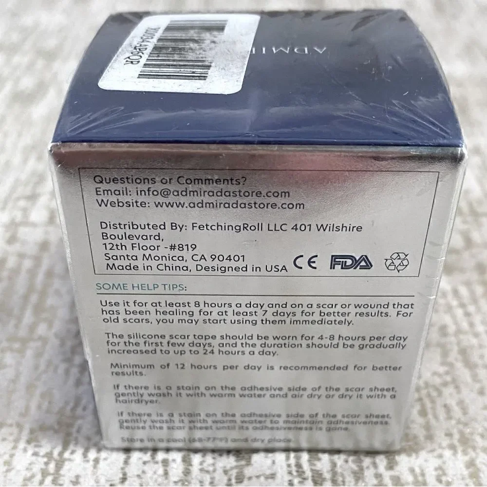 Admirada Silicone Scar Removal Tape. New in Box. NIB EXP: 9/24